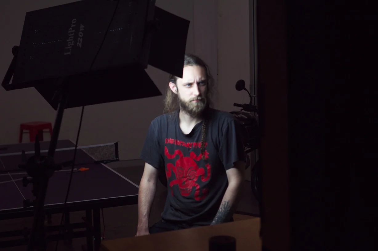 My turn to pose in front of the DIY 20×24 camera