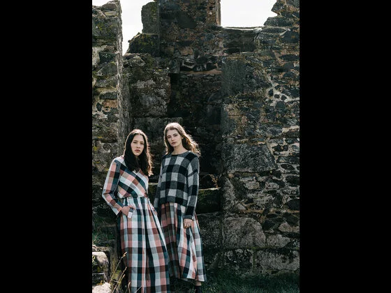 ISA DRES, ISA PANT - TERRACOTTA MULTI, ISA TOP - INK MULTI