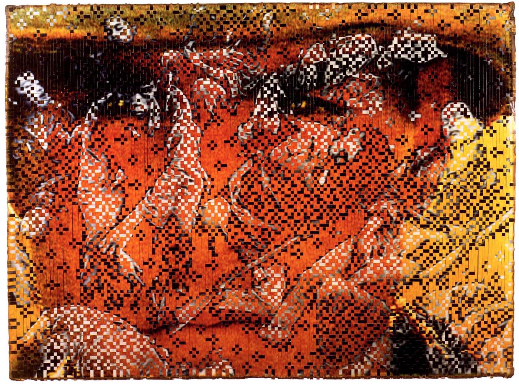 Dinh Q Le, The Persistence of Memory , 2007, 120cm x 160 cm , colour photograph, linen tape 