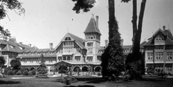 The Hotel Del Monte, Santa Cruz tourism's nemesis. This long-lived hotel (1880-WWII) set the tone for Monterey tourism and lifestyle and by default that of Santa Cruz. The hotel and grounds are now the Naval Postgraduate School