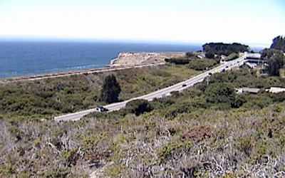 Drivers rarely notice the huge wall that rises up on the ocean side as Highway 1 drops down into the valley just north of Davenport. What the heck's going on here? And, isn't there a creek down in that valley somewhere?