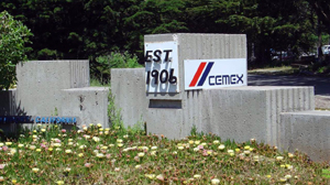 A concrete sculpture at Davenport, the place where they make cement.