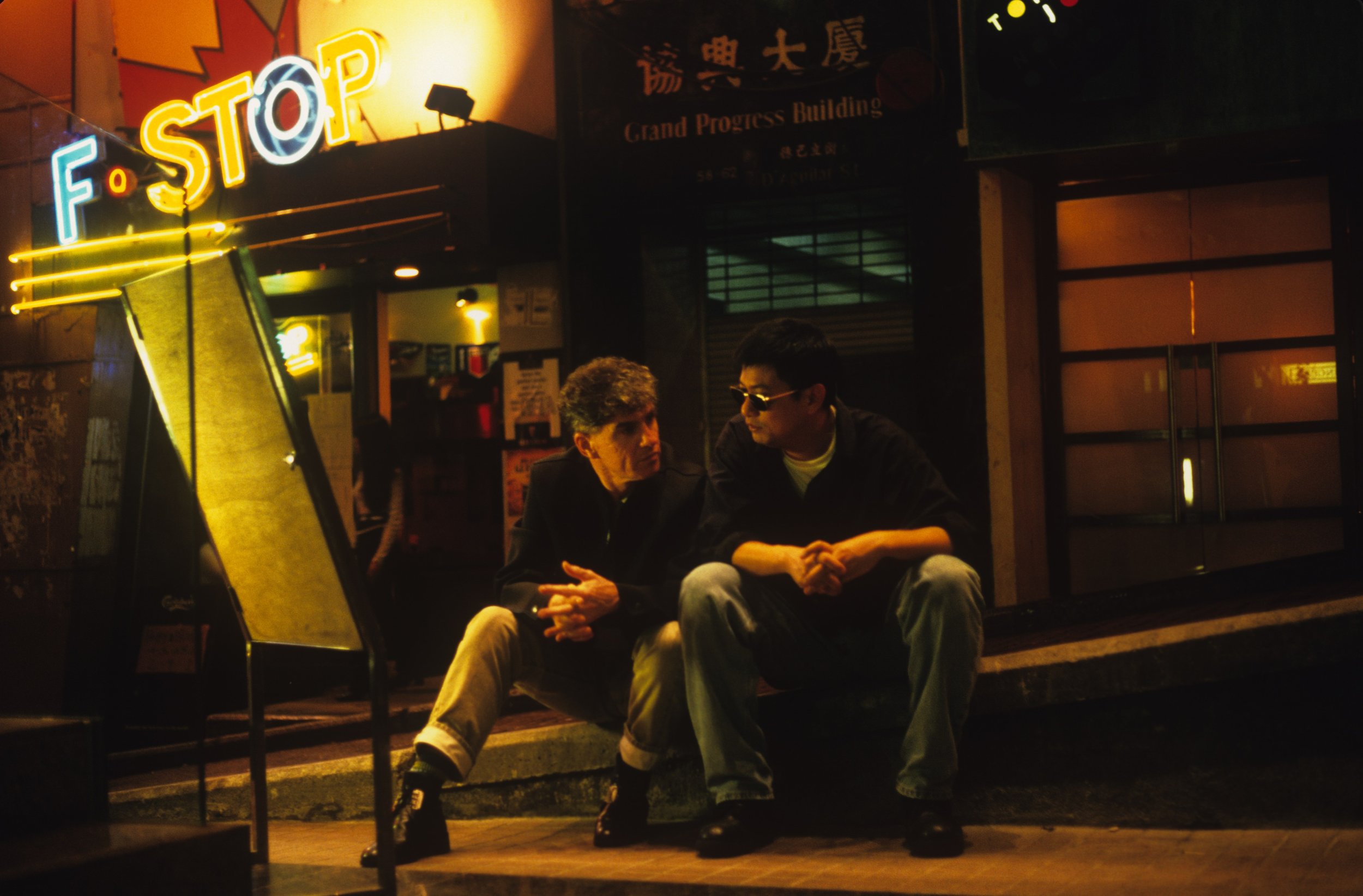 Greg Girard, Cinematographer Christoper Doyle and director Wong Kar Wai, Lan Kwai Fong, Hong Kong 1995, Courtesy of Blue Lotus Gallery