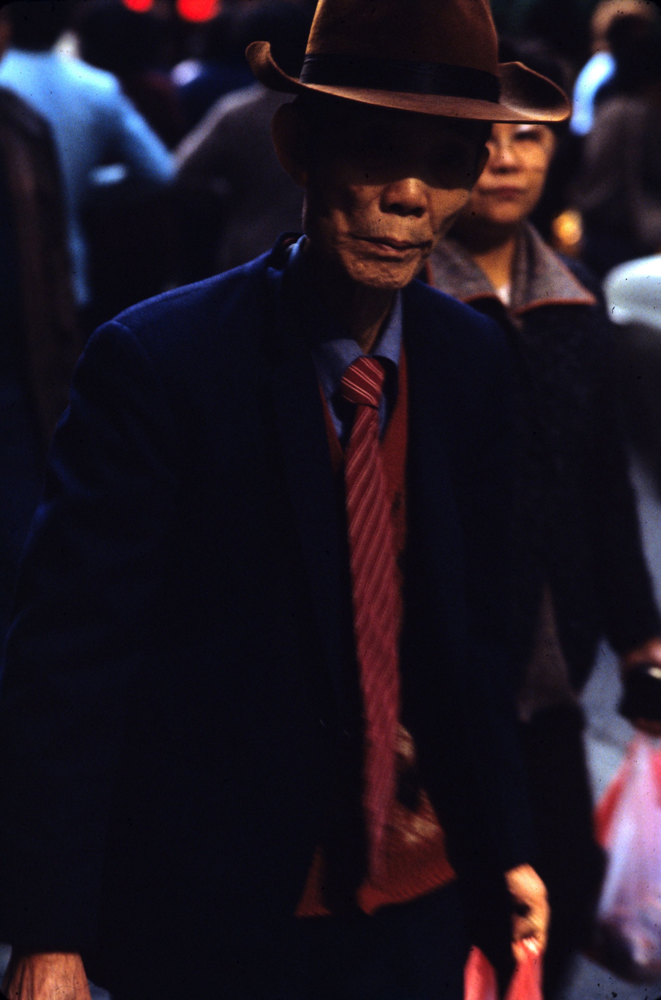 Greg Girard, Well-dressed gentleman, Wanchai, Hong Kong 1983, Courtesy of Blue Lotus Gallery