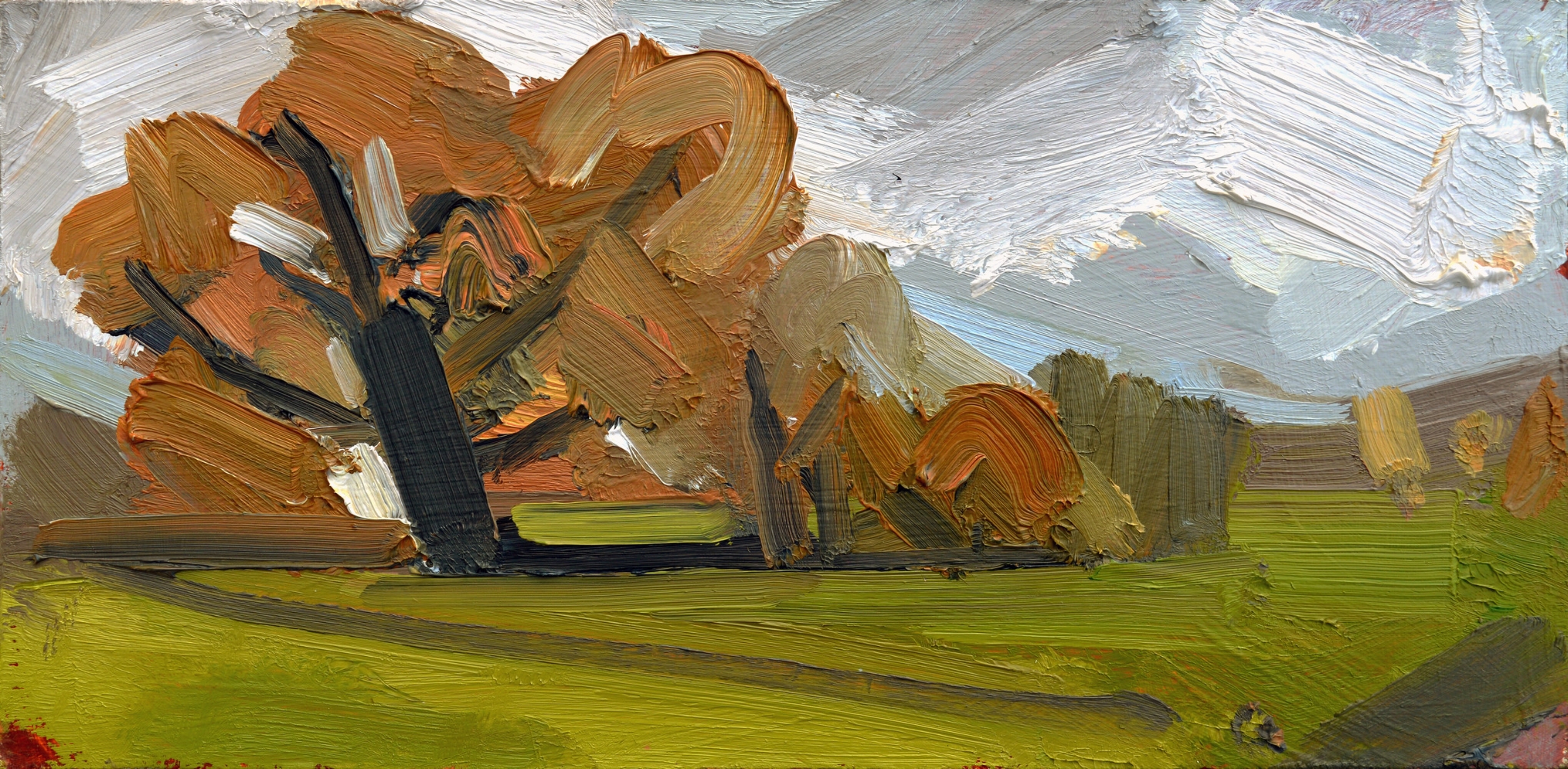 November 2017, oil on board