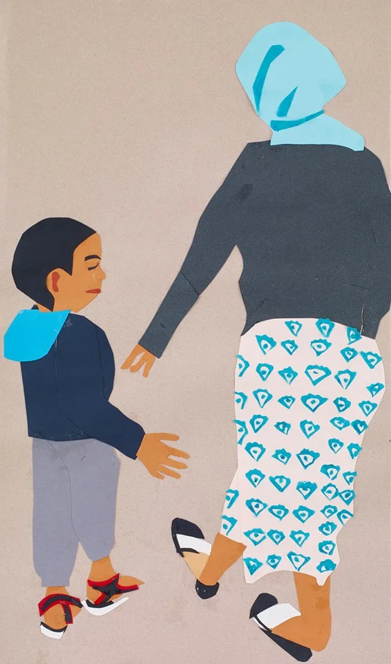 Chantal Joffe, A Sunday Afternoon in Whitechapel (detail) , 2017