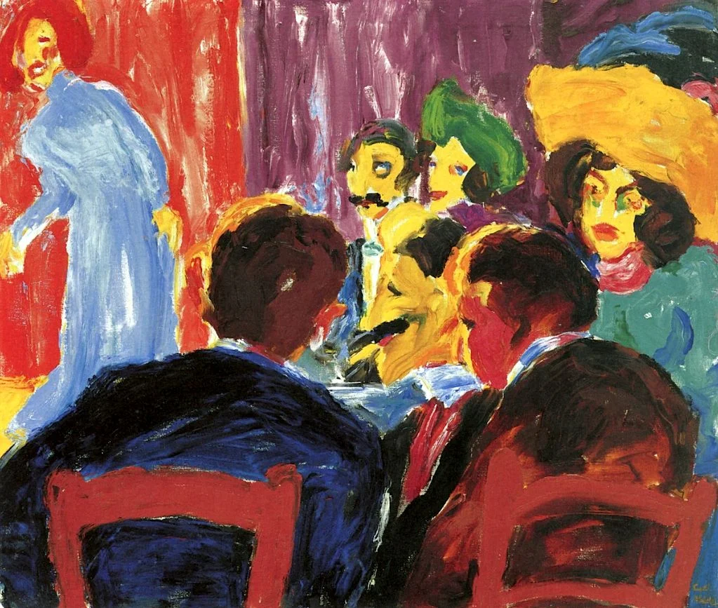 Emil Nolde, Cabaret Audience, 1911
