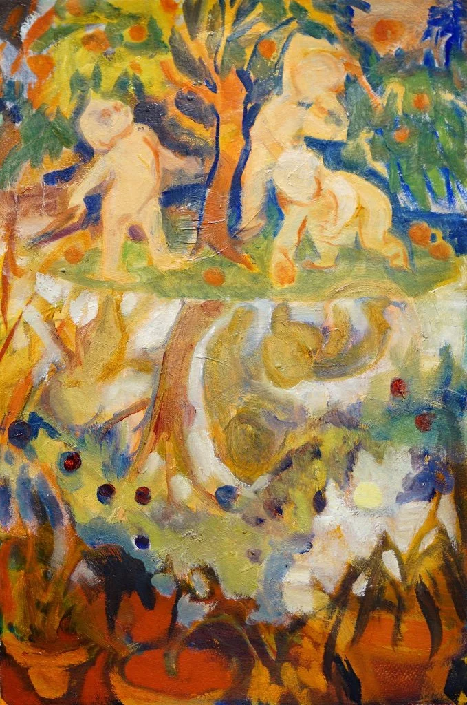 Rachel Mercer, Babes in the Orchard, 2018