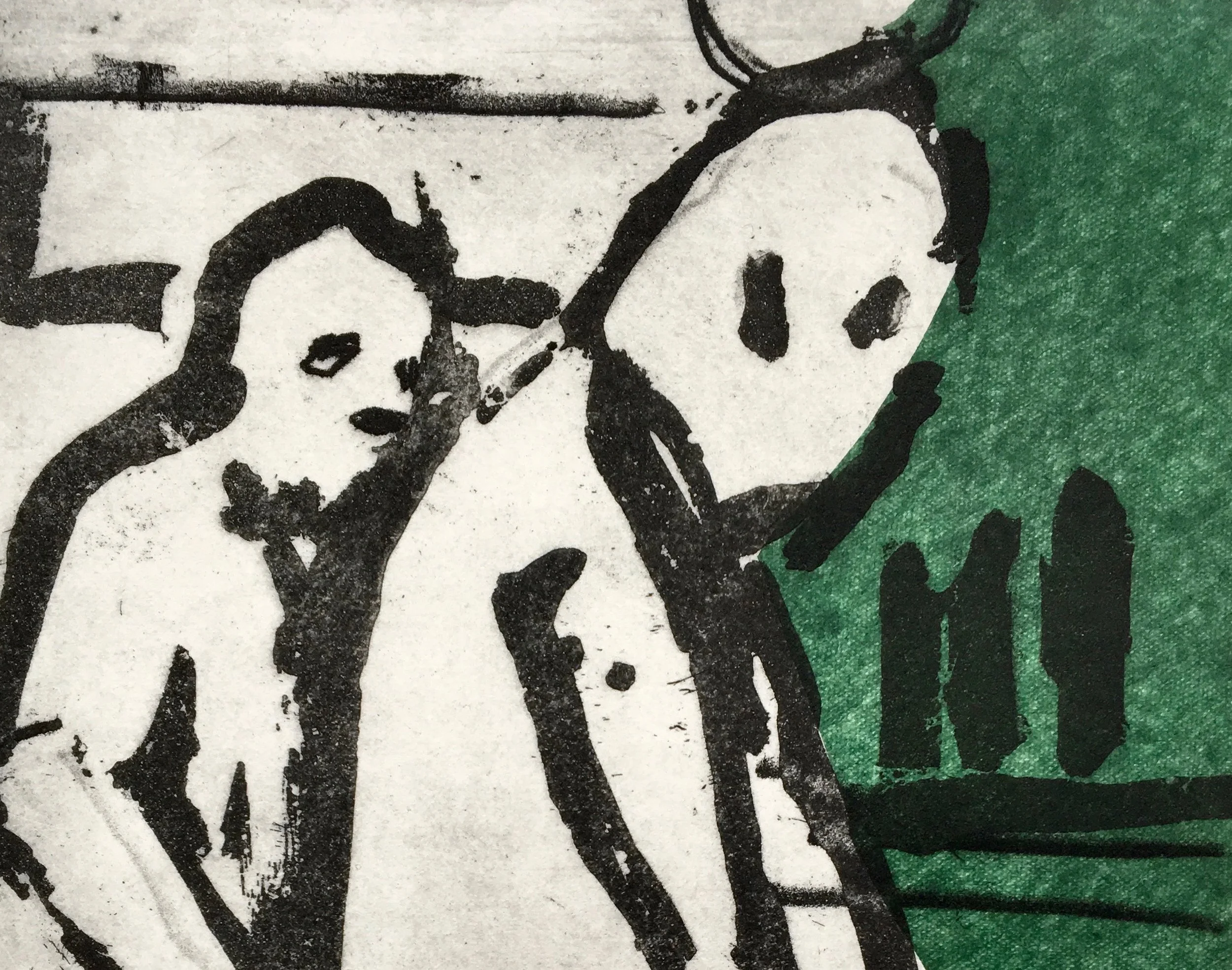 Two Men Walk into a Bar (detail), 2018