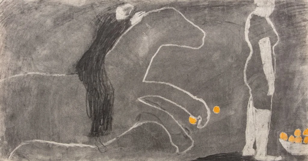 Charlotte Ager, Orange Horse Rider