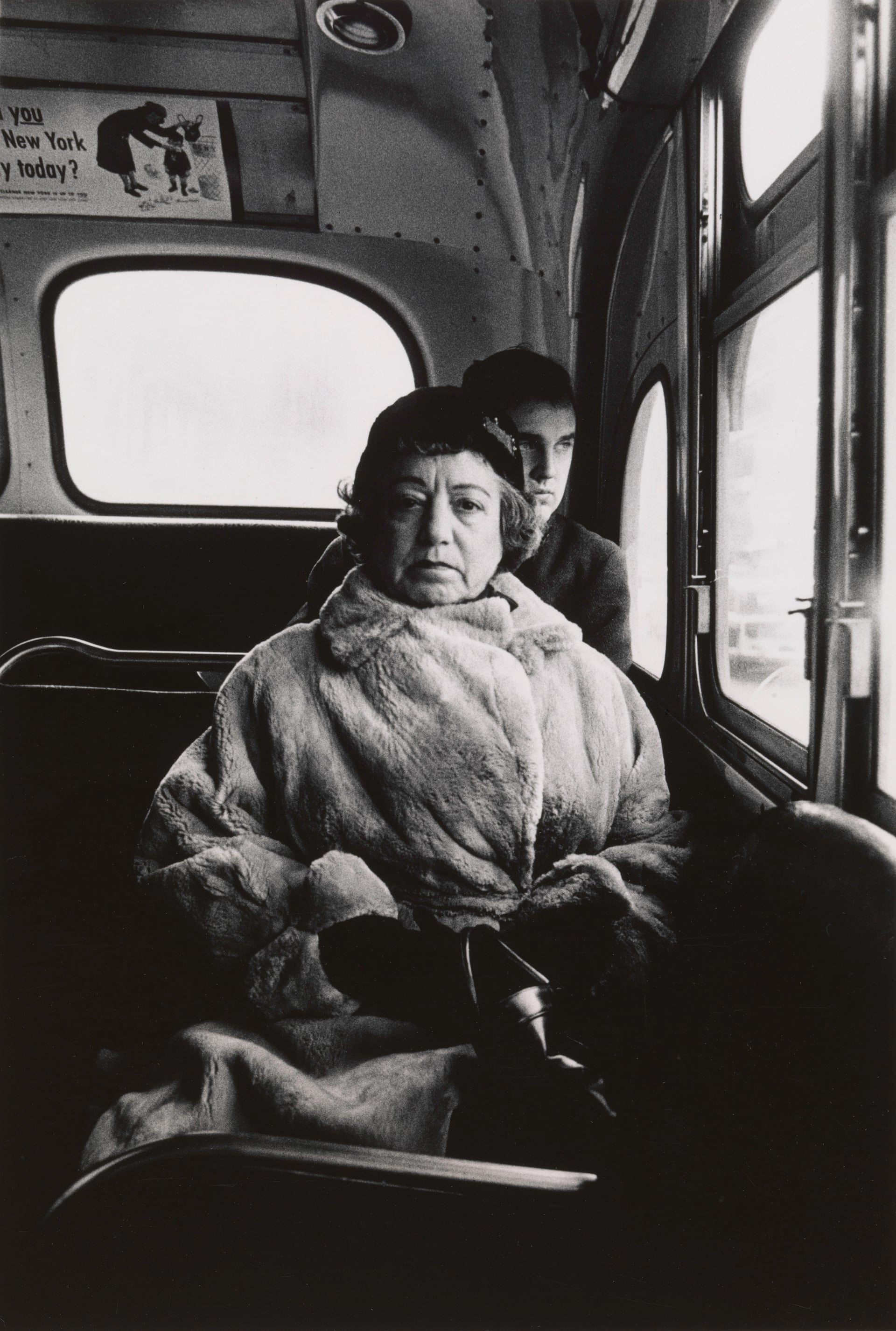 Diane Arbus, Lady on a bus, N.Y.C., 1957