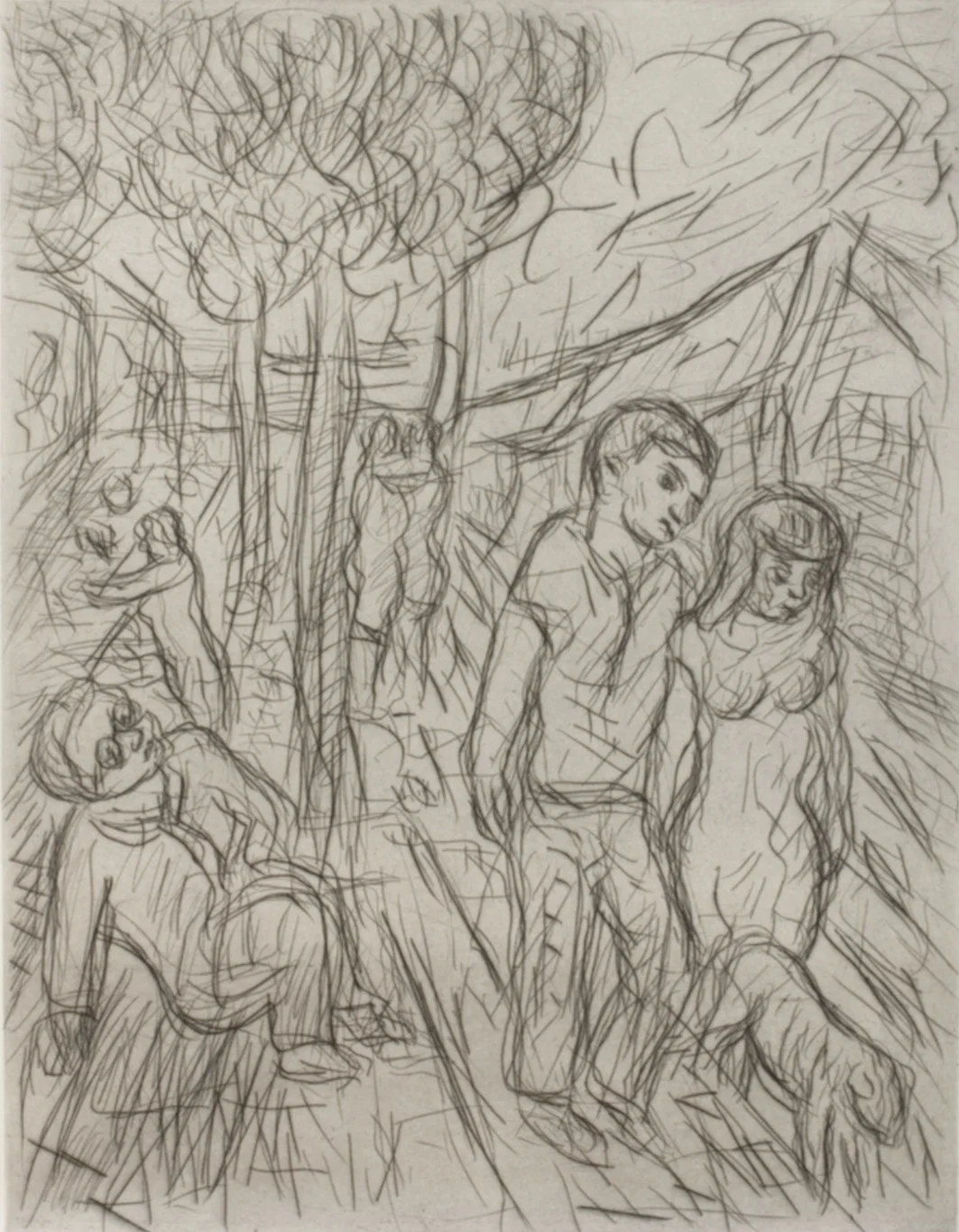 Leon Kossoff, A Street in Willesden, 1985