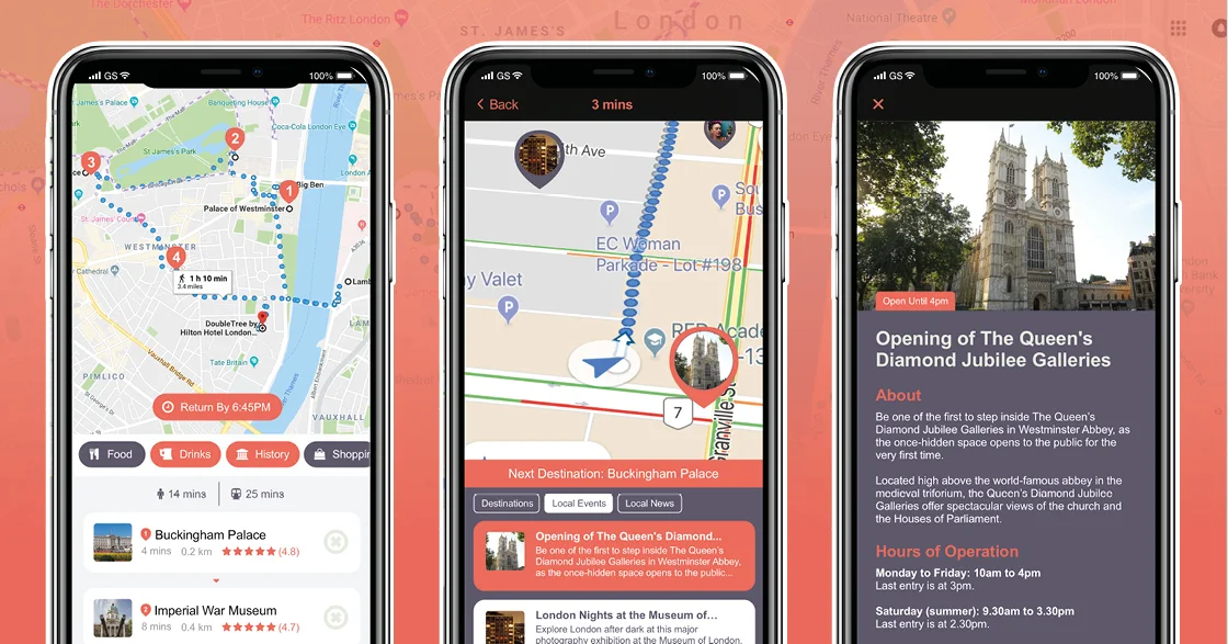 All I created were 3 screenshots - that’s really all you need to showcase your prototype! Add icons, pictures and more to expand.
