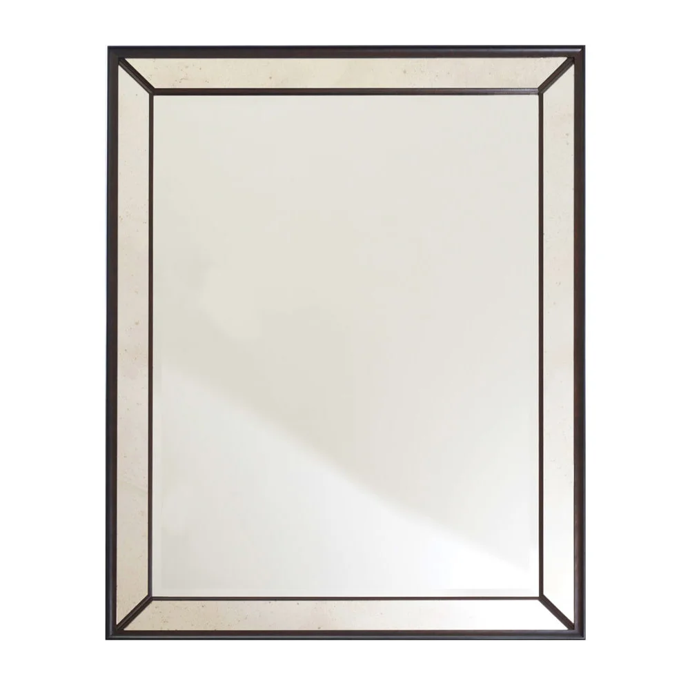 BELVEDERE VENETIAN BIANCO NERO DARK VENEER FRAME DETAIL Dimension: W 115cm x H 145cm