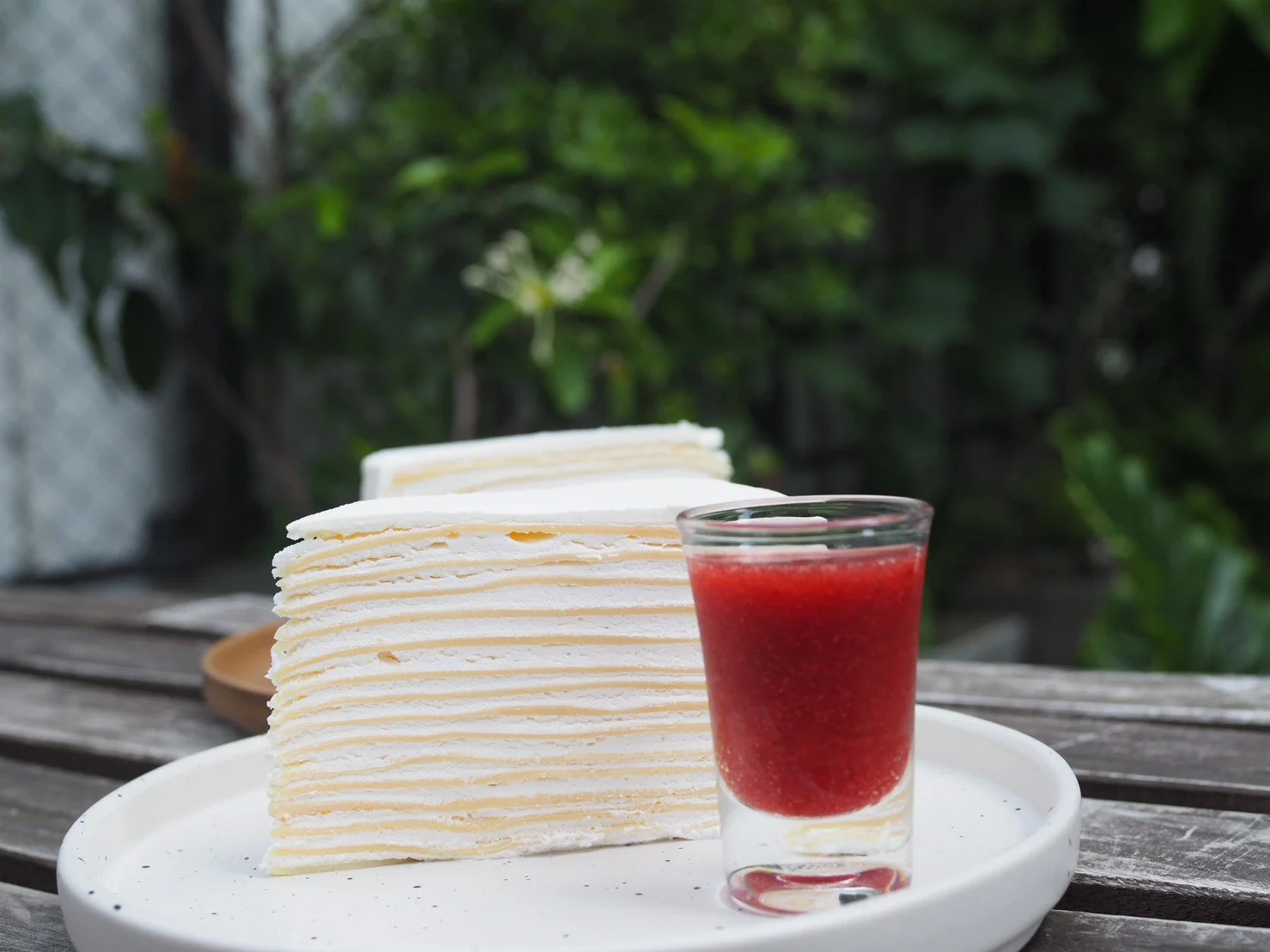 Strawberry crepe