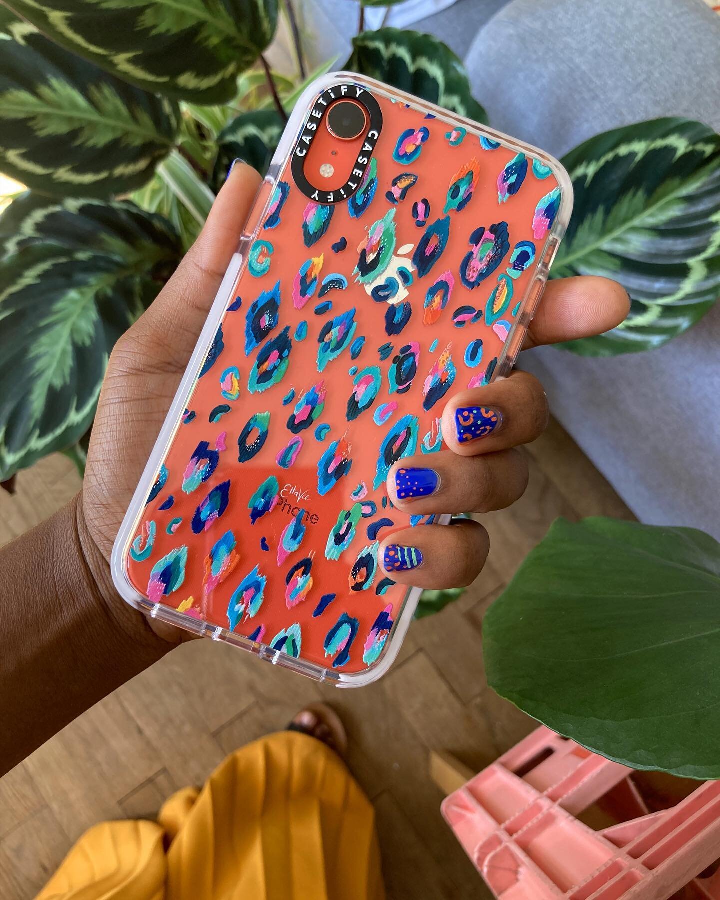 Rawr!! 🐆 Thrilled to have my classic leopard print design featured in the @casetify Hidden Gems collection 2020!! I even have wild nails to match 😊 They pulled together various designs created by artists from around the world for this collection 😍