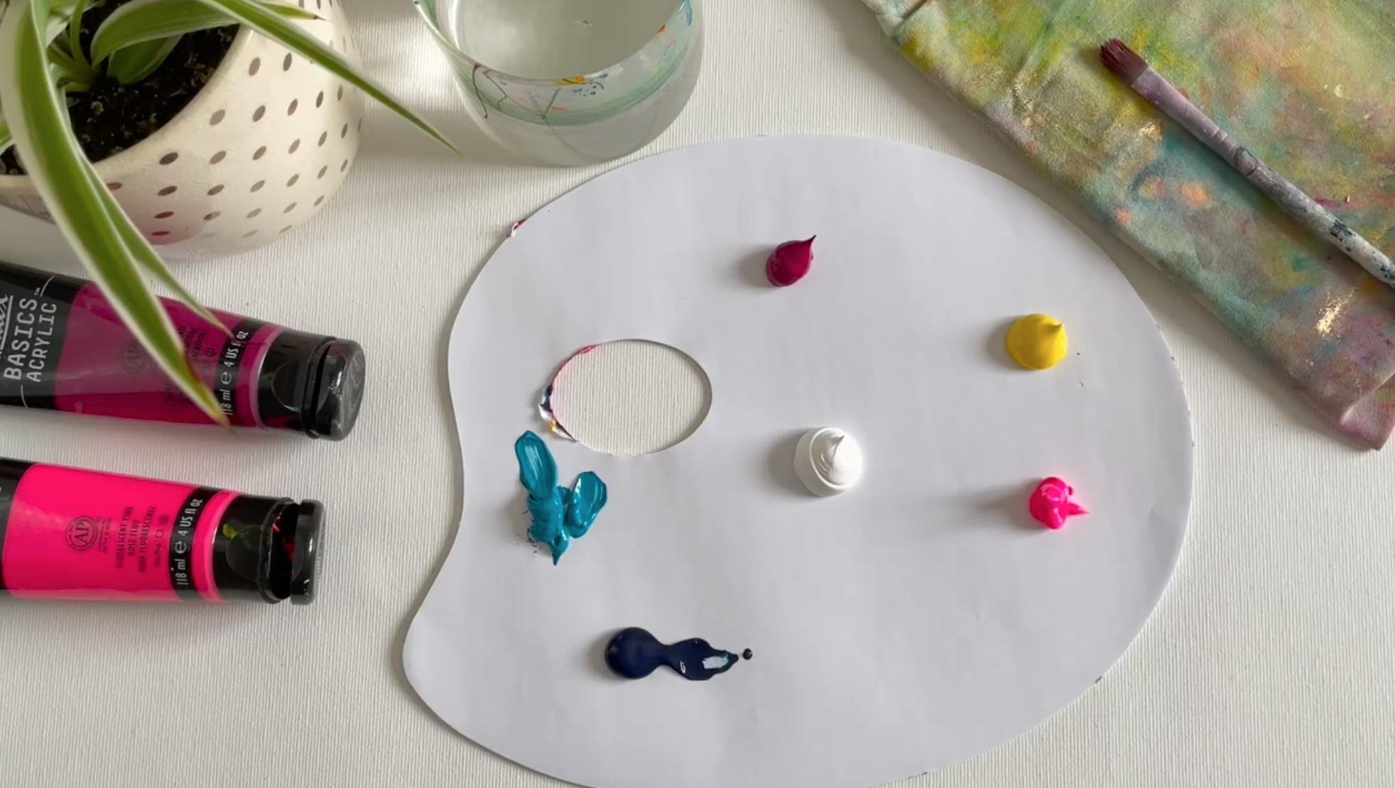 How to make paint mixing palette at home