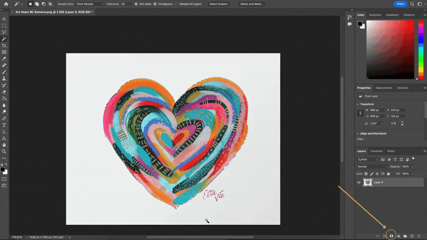 The Simple Way to Remove a Background in — EttaVee