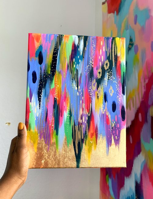 How to Apply Gold Leaf to a Painting — EttaVee