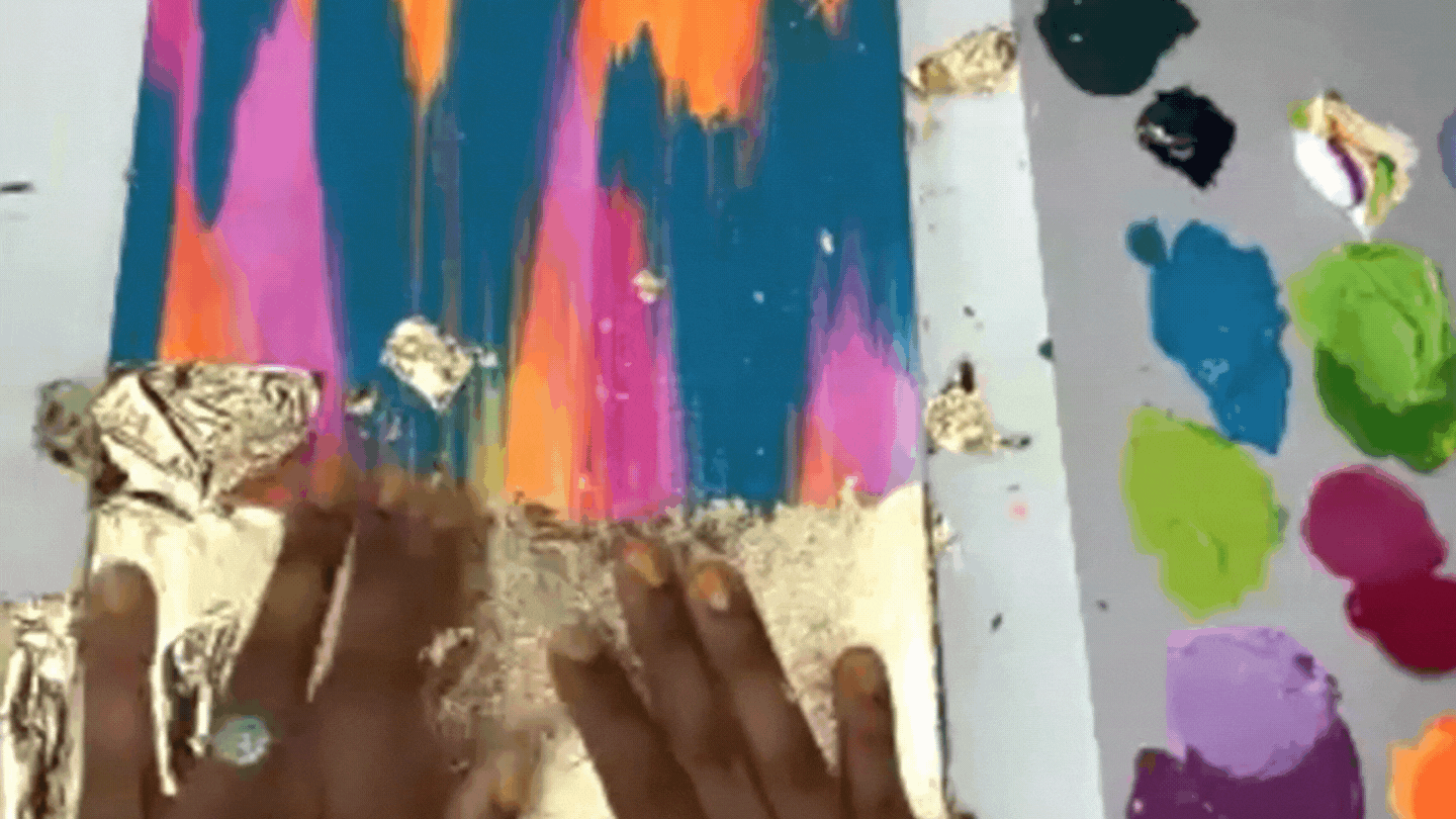 How to Apply Gold Leaf to a Painting — EttaVee