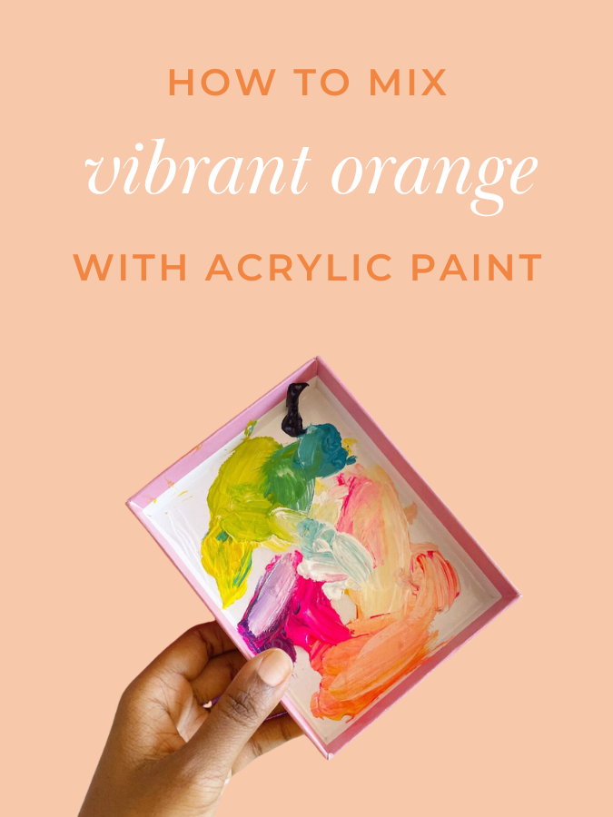 Orange Acrylic Paint