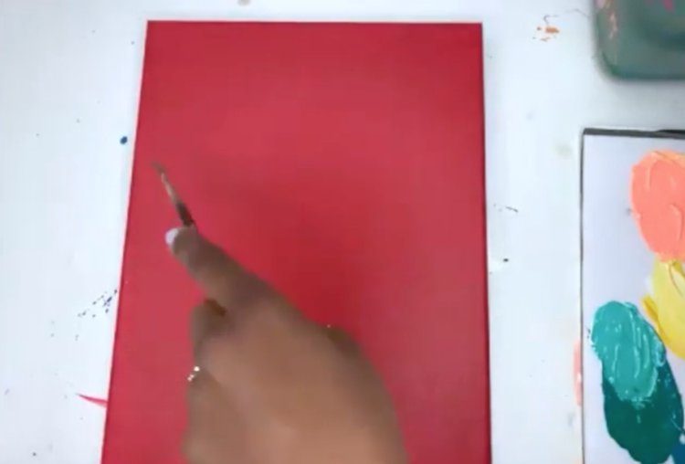How to Paint a Bold Acrylic Floral Painting — EttaVee