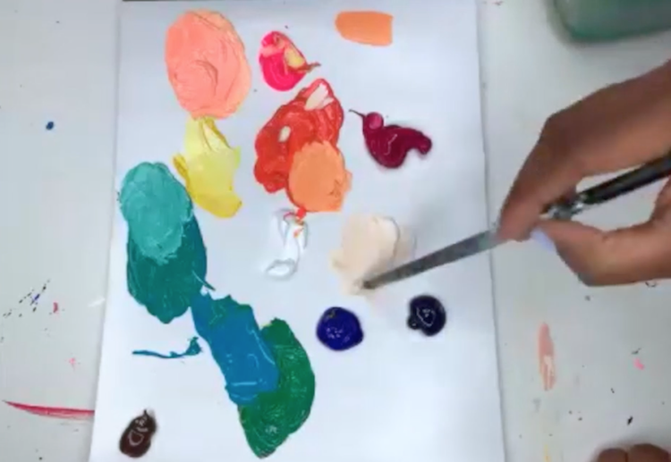 How to Paint a Bold Acrylic Floral Painting — EttaVee