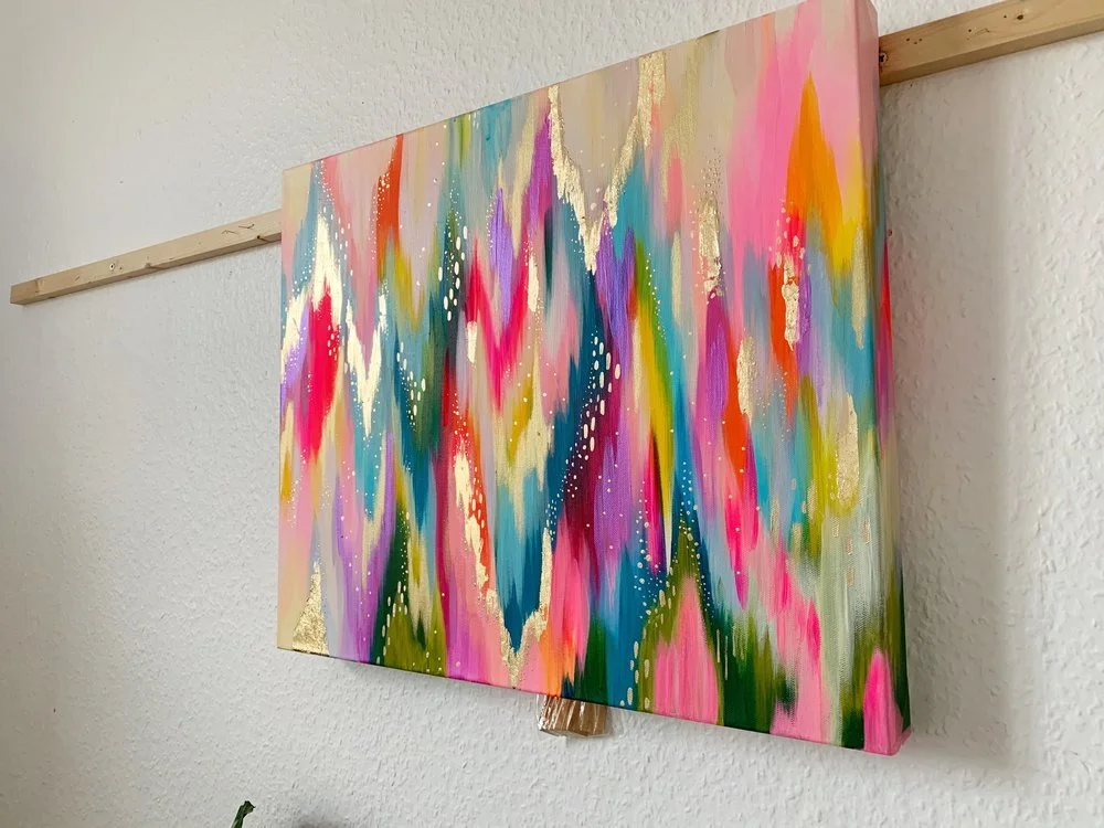 Paint Ridges How and When to Paint the Edges of an Acrylic Painting — EttaVee