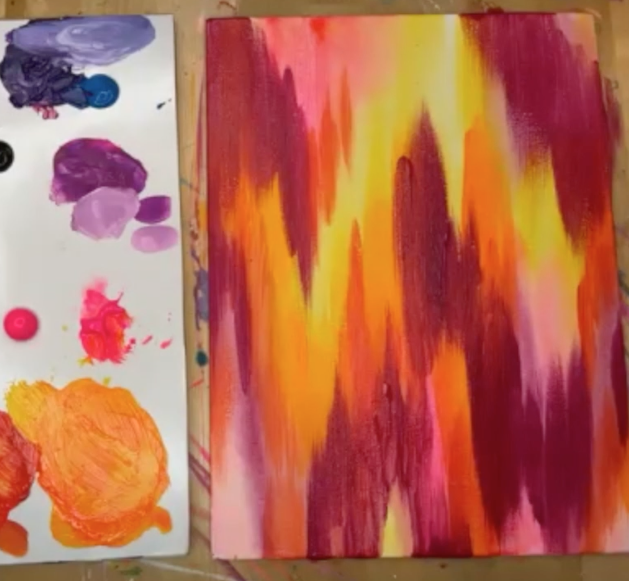 How to Paint a Spooky Abstract Painting — EttaVee