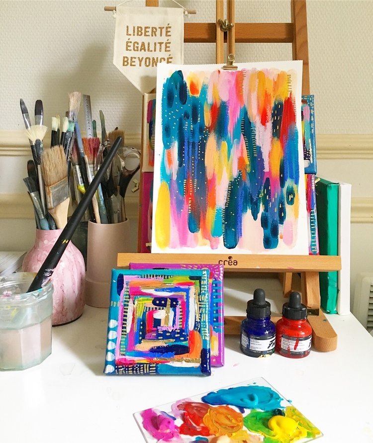 My Favorite Art Supplies for Intuitive Abstract Painting
