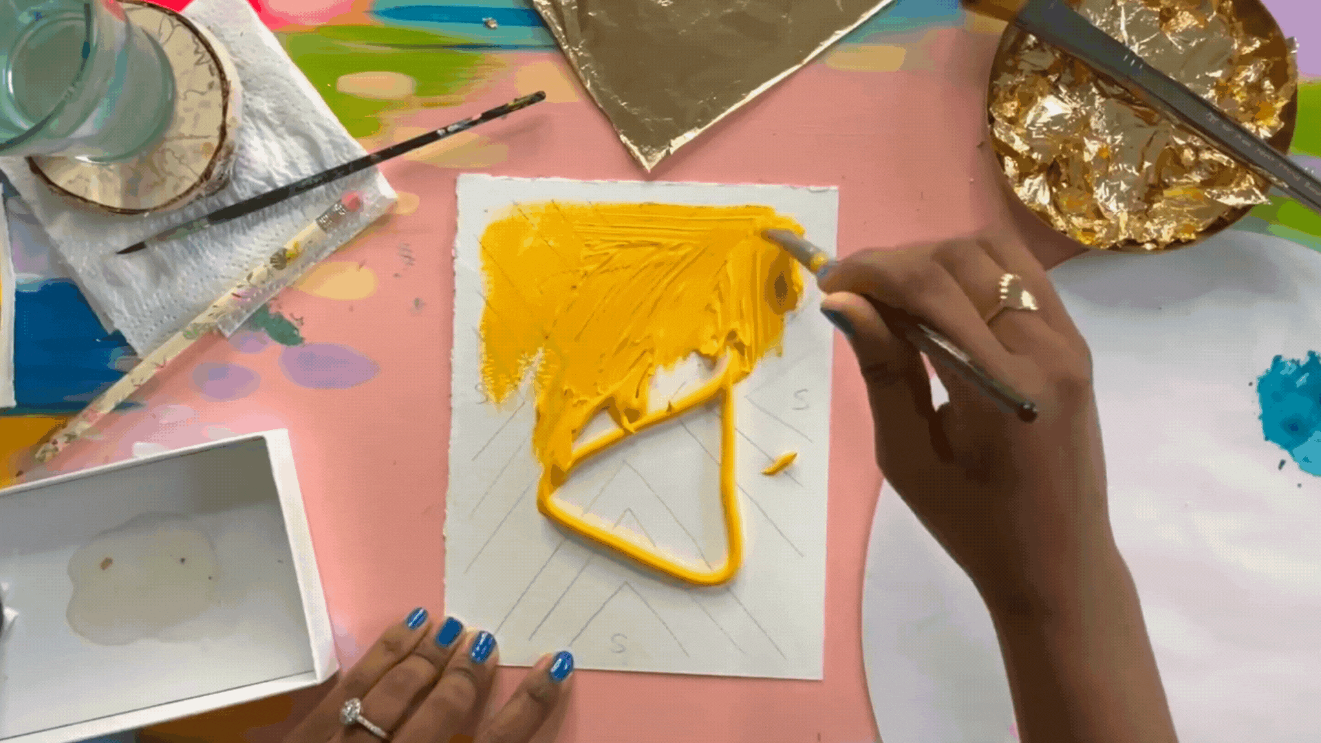 How to Create Textured Art with Acrylic Paint — EttaVee