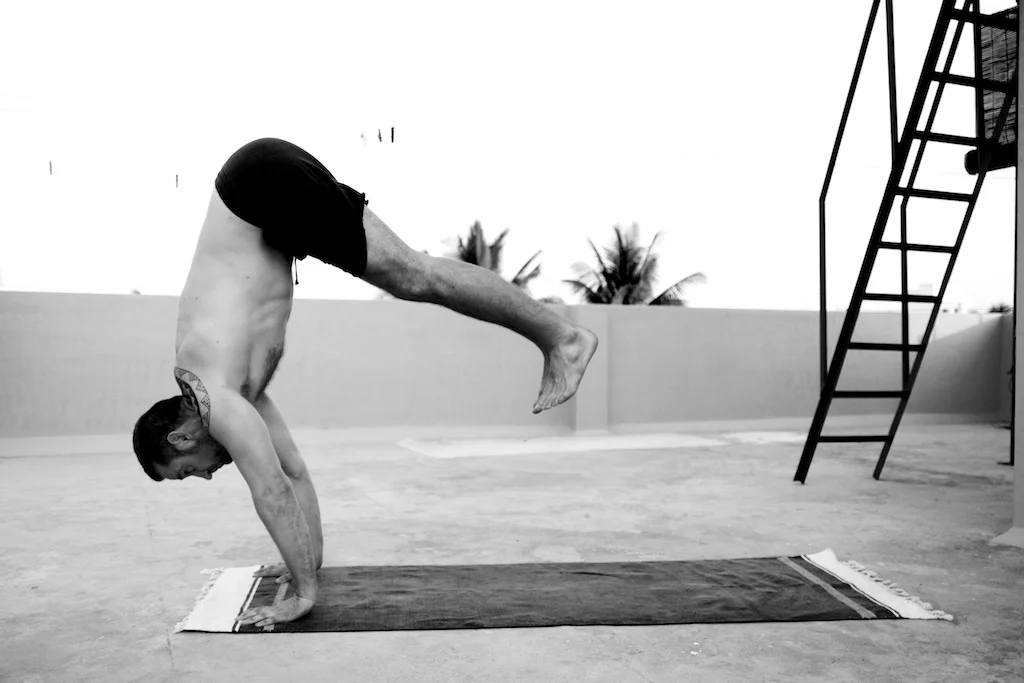 chatvari jump back. i’d rather like to think of a controlled falling forward than jumping back. there are many different views on how to prepare this action in trini position. hands flat vs. fingertips. i personally like to come onto my fingertips on the inhale in trini so i can get the full lengthening of my torso and the openess of my chest projecting forward in anticipation of the groundedness in chatvari . may the force be with you yoga to the people. www.janoschs-turnstunde.com