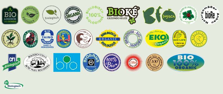 Zie hierboven alleen al een lijstje nepkeurmerken die de suggestie wekken dat het biologische producten zijn.