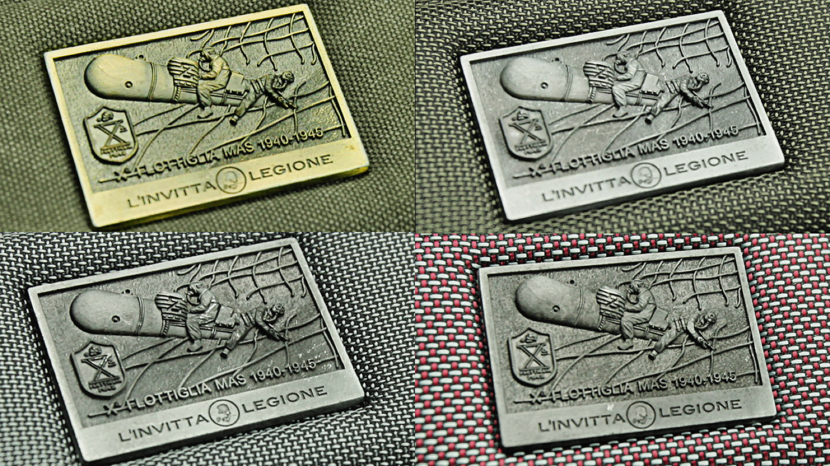 4 colors / materials available