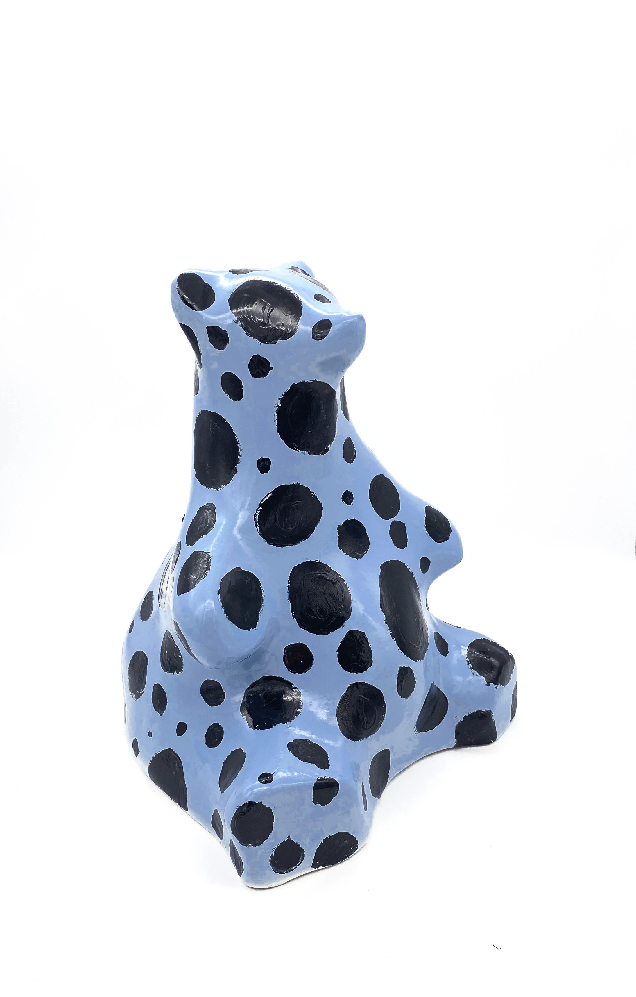 SPOTTY BURR Glazed Ceramic. H31 x W24 x D24cm