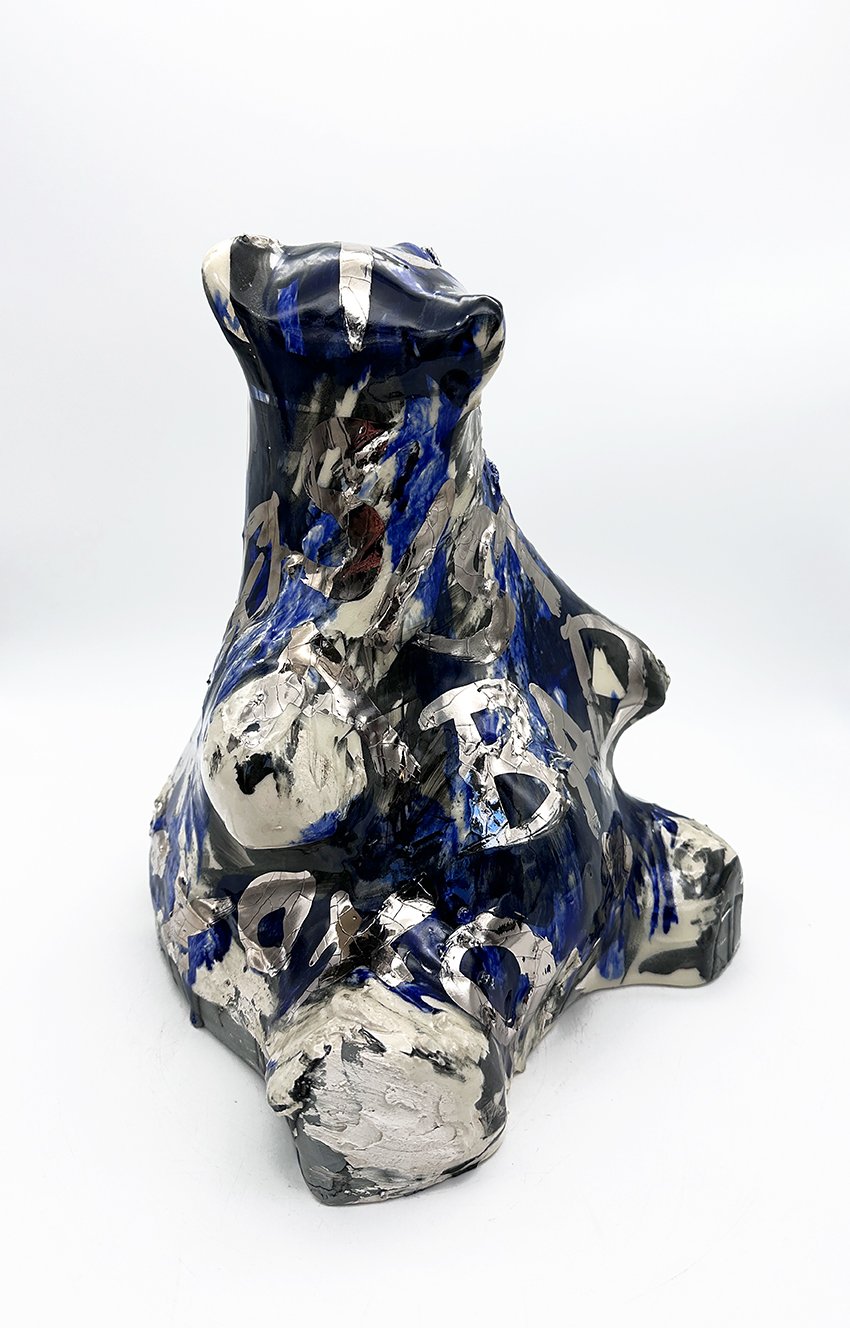 Stacey's BURR. Glazed Ceramic. H31 x W24 x D24cm