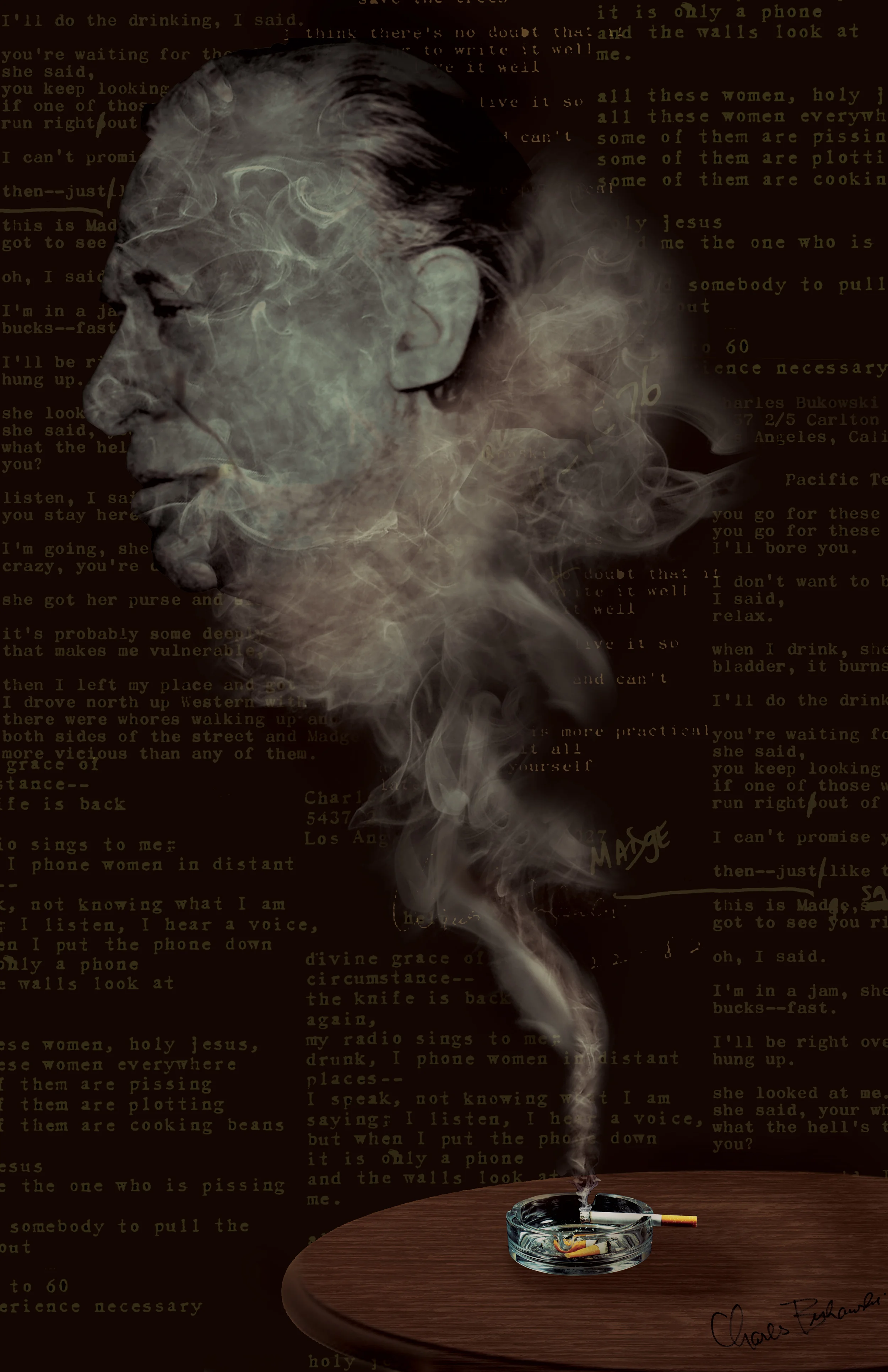 Charles Bukowski Poster 