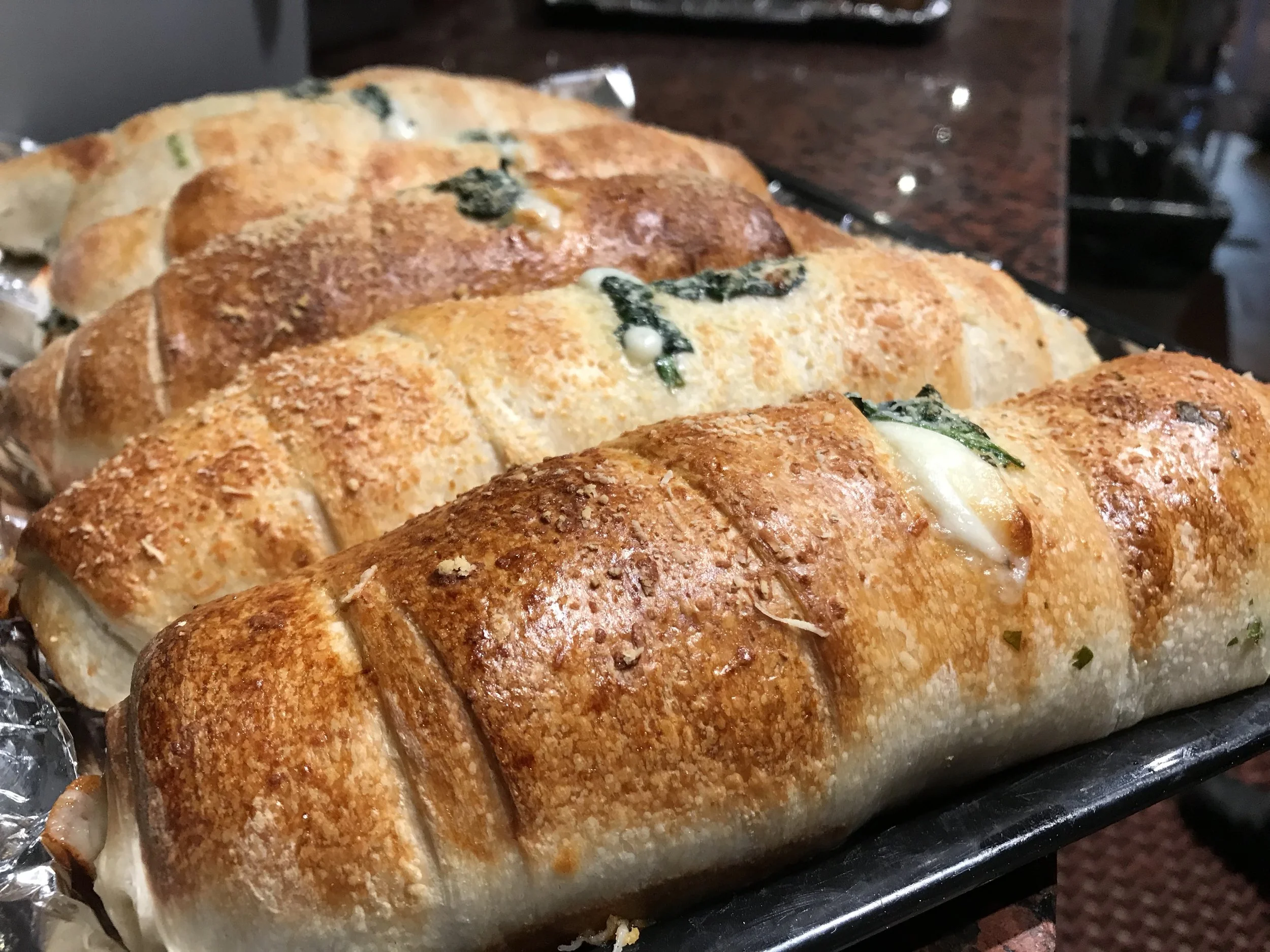 Spinach & Mozzarella Roll