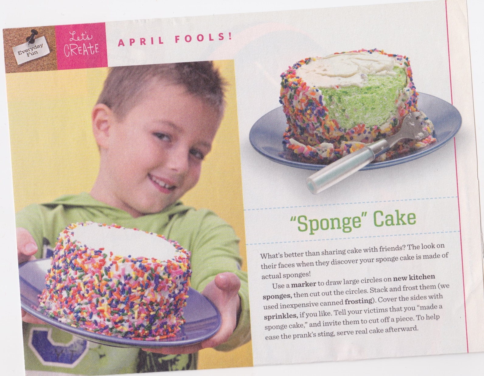 From Family Fun magazine April 2011