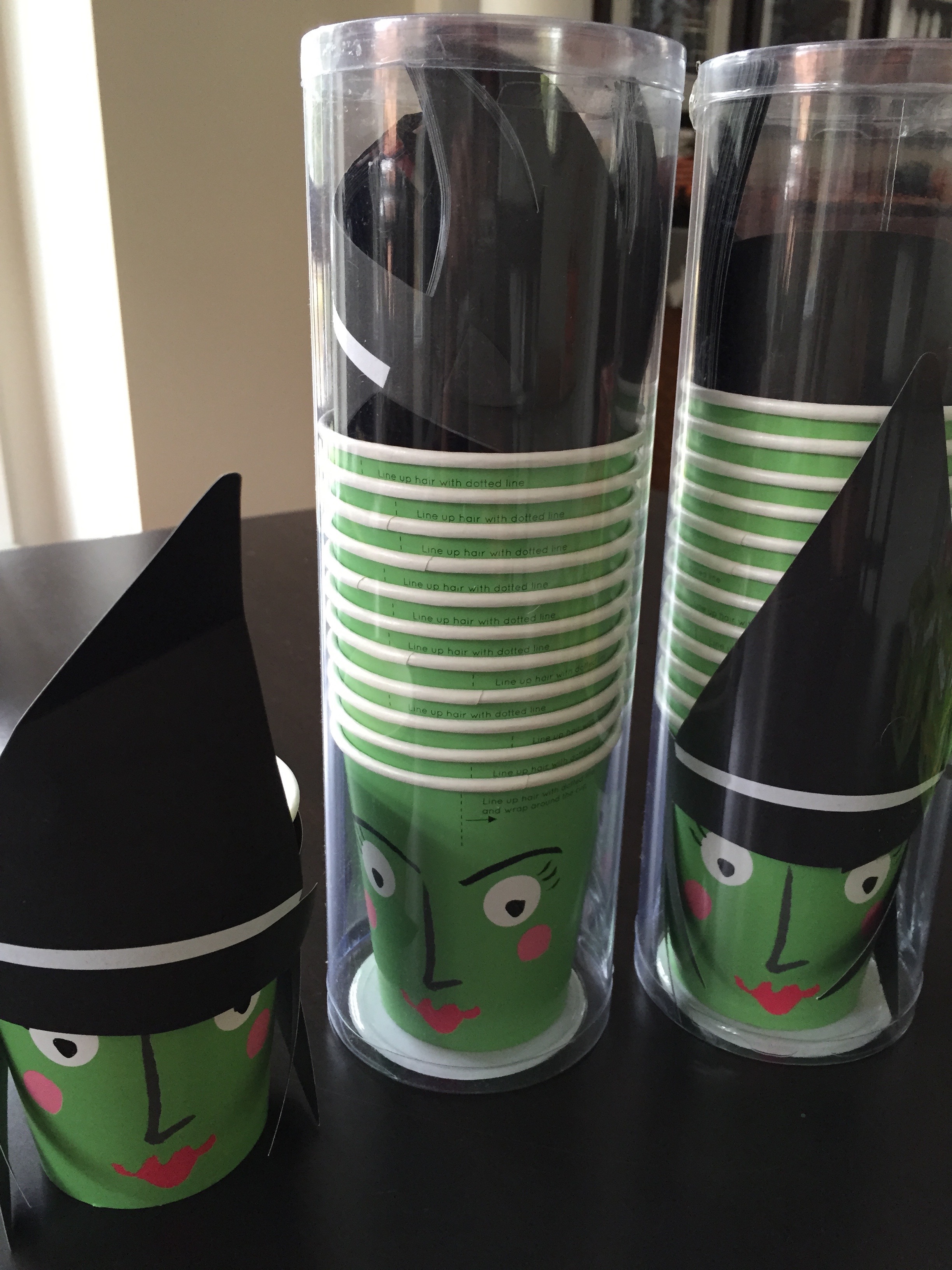 12 party cups called Something Wicked by Meri Meri. Bought at Kiddywampus last December for $3.