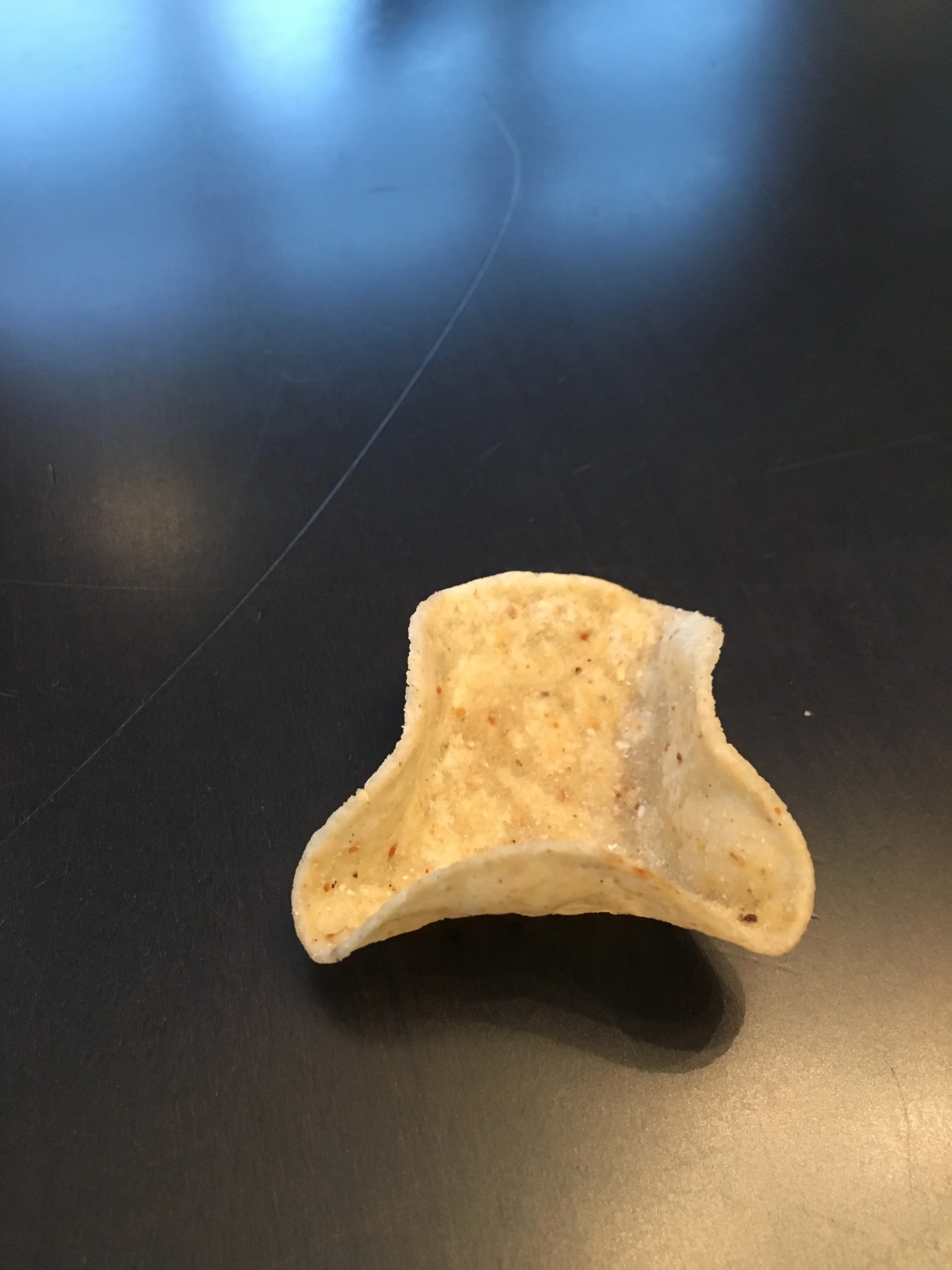 Here's another version of a fancy corn chip brought over by our friend Steve. For extra of whatever you're dipping into. THoughtful of him to bring a bag and some Cowboy Caviar !