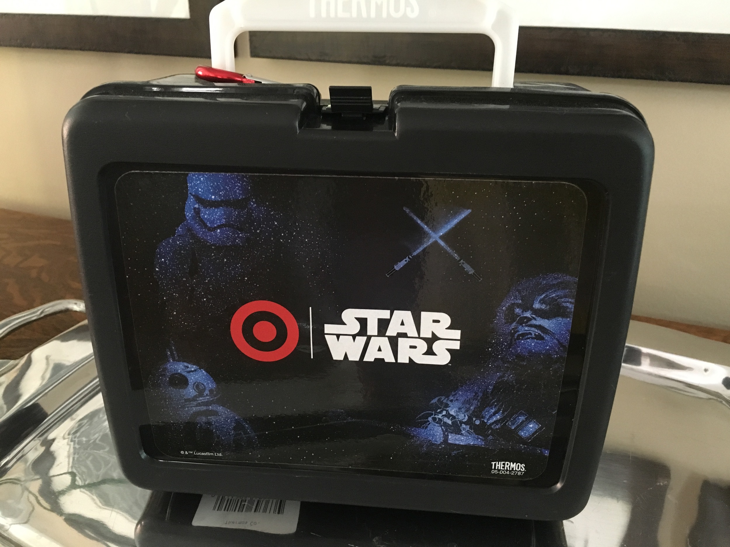 The kids and I were at Target and they gave us two of these lunch boxes. Free. Thank you!