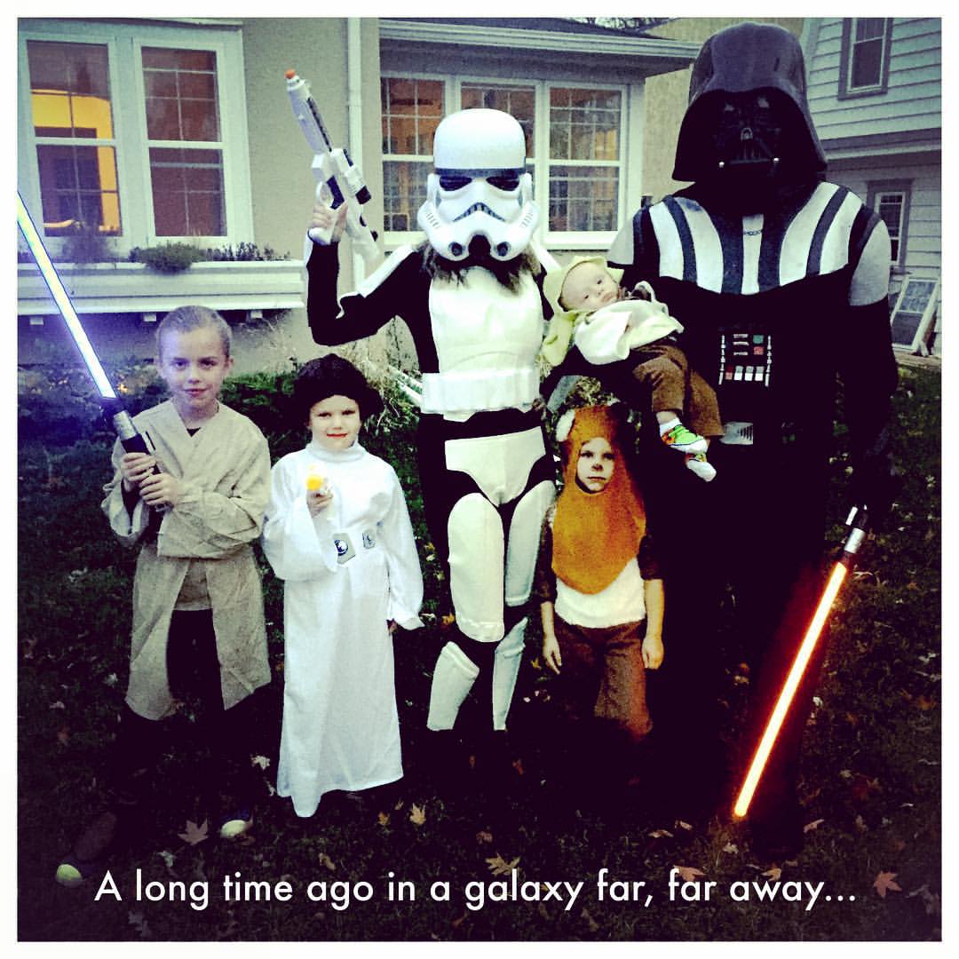 And look at the Collins Family, the Force is definitely with them!