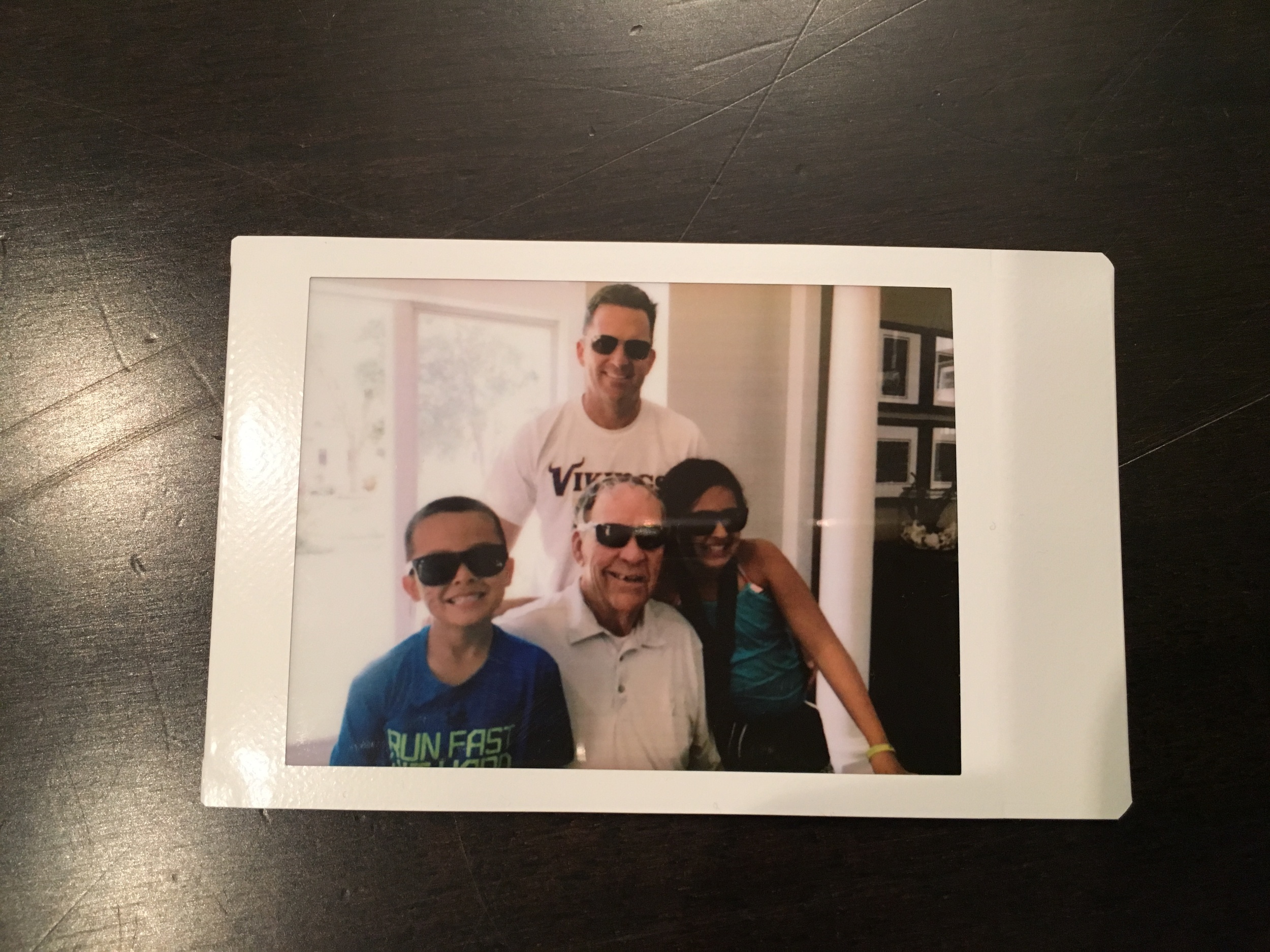Photo taken with the hub's iphone and printed with his new Father's Day gift -&nbsp;FujiFilm Instax printer. &nbsp;We gave a copy to his dad for an instant thoughtful pinch.&nbsp;