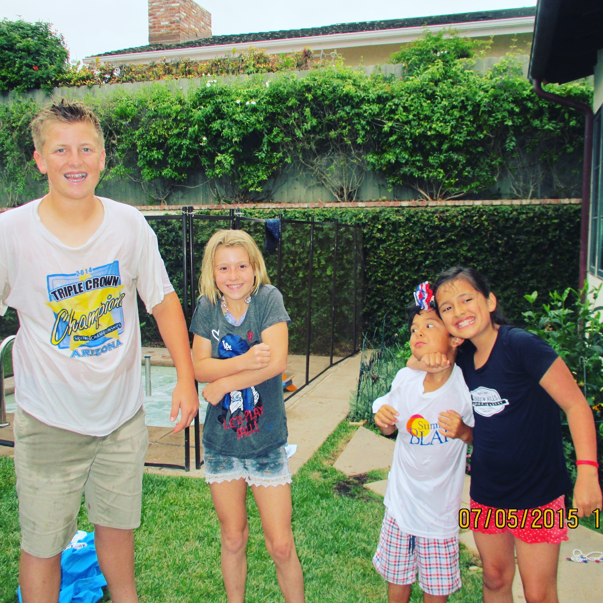Instagram Message: Last year's frozen t-shirt race. Getting ready for another fun 4th of July. Need thoughtful pinches? Check the blog.