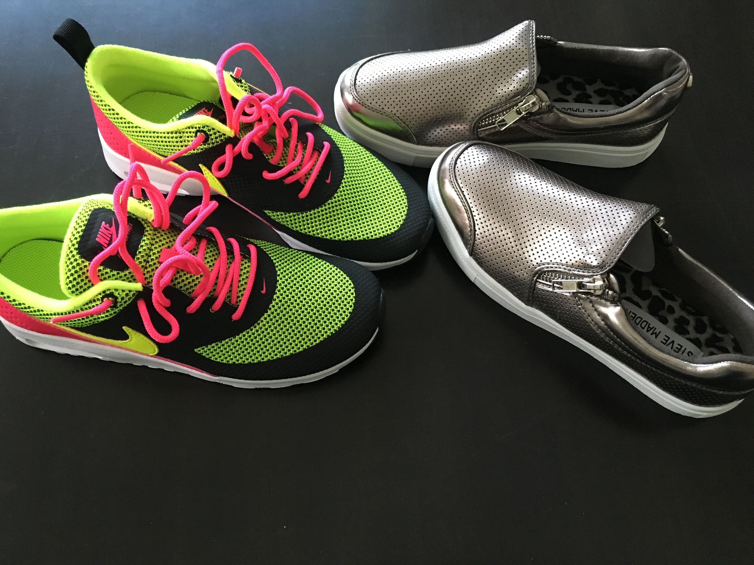 1 pair of tennis shoes for P.E. and the other pair for the rest of her wardrobe. We had to order her back pack off of Amazon because Target would have been too easy for me.