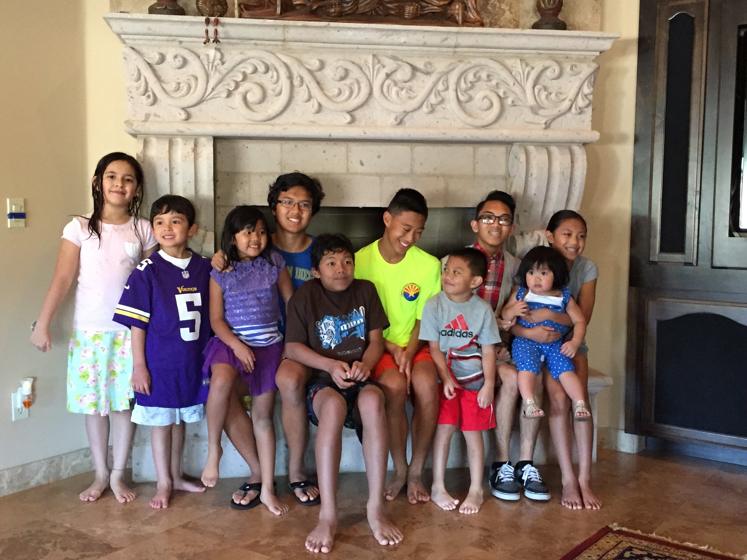 Instagram Message: Bella & Beau in AZ April 2015. Some of Tita Debbie's grandchildren.