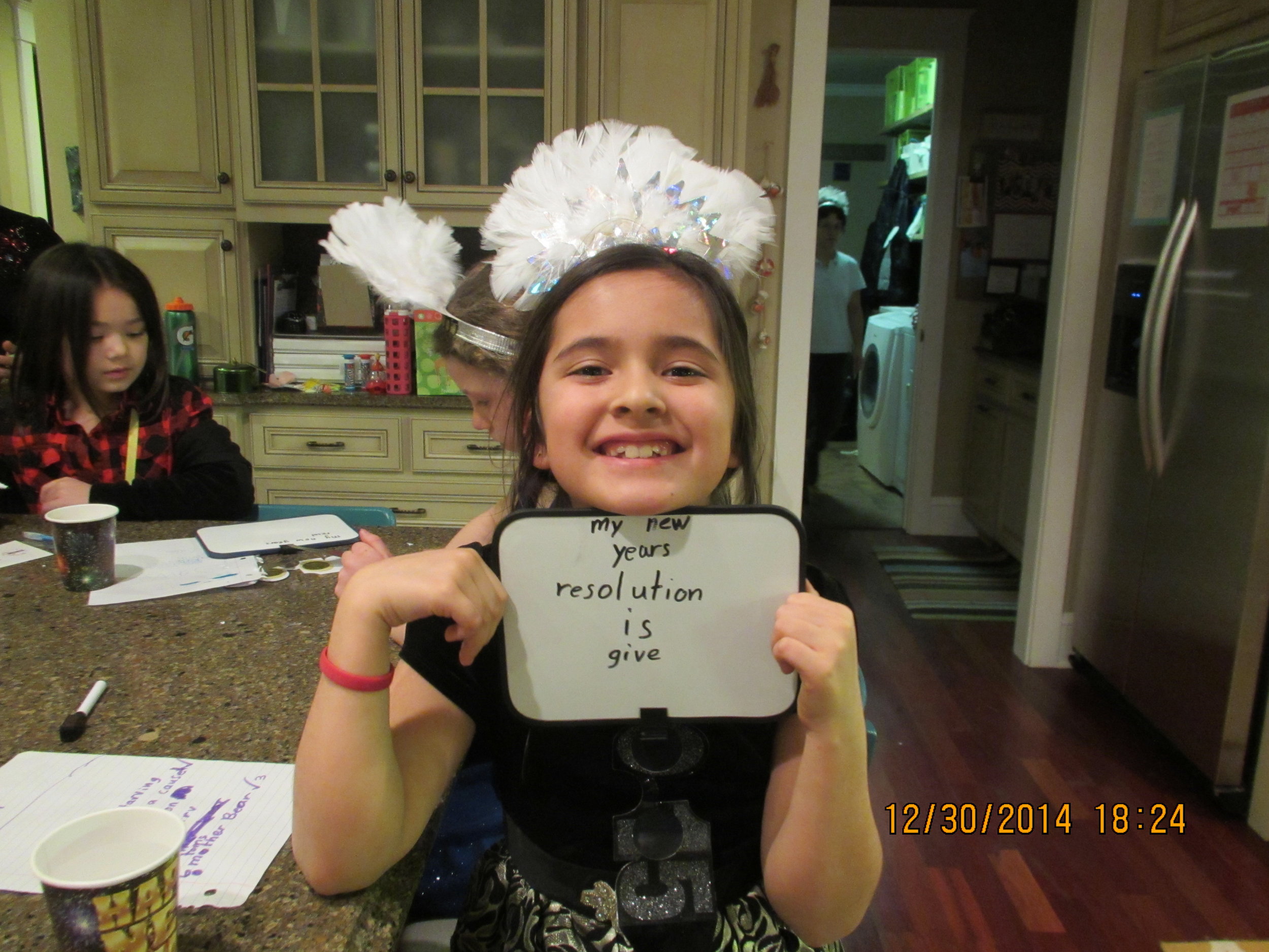 Instagram Message: To give was one of her 2015 resolutions and somehow I know she will keep on giving. Thinking of your 2016 resolution?
