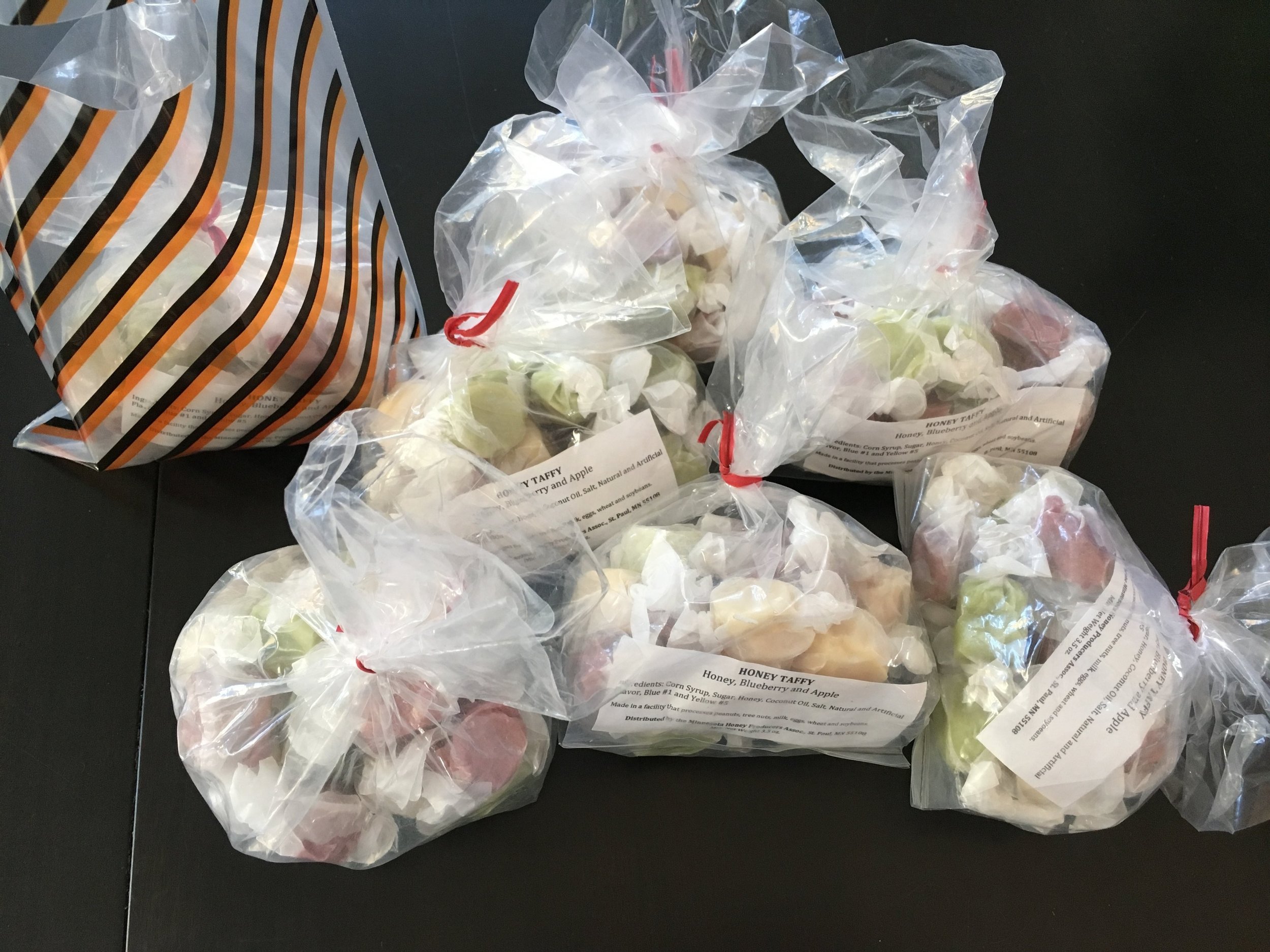 I already know that we are giving socks to the male teachers for Valentine’s Day so I didn’t want to give socks for Halloween too. No smelly feet for them. Instead, they will get honey, blueberry and apple flavored honey taffy. Although I try to mak…