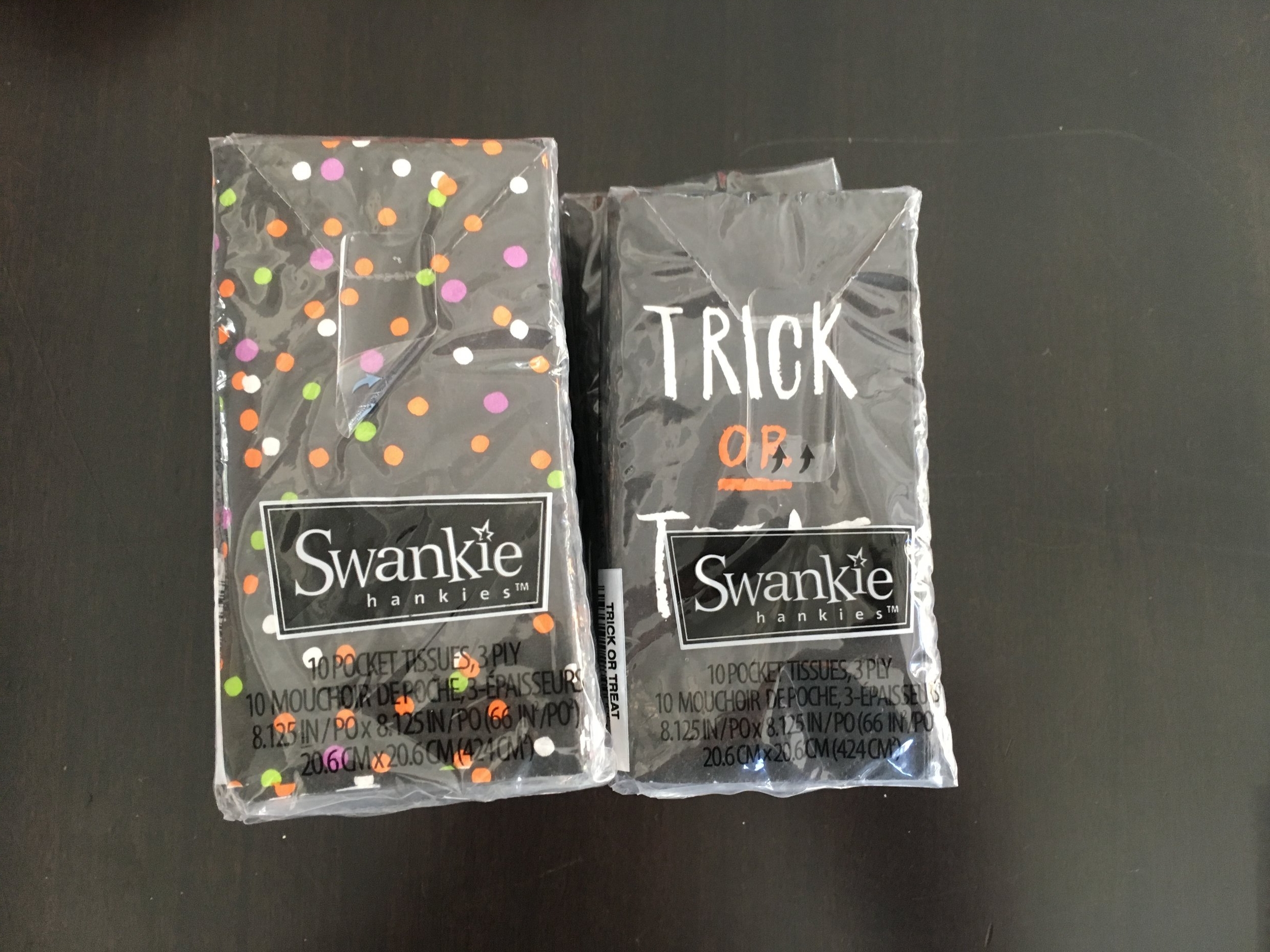 The tissue packs cost more than the socks but I didn't care. Overpriced tissue is something we don't normally buy for ourselves but we're happy to use if someone gives it to us. The main teachers will get a pack in their bags with the socks.